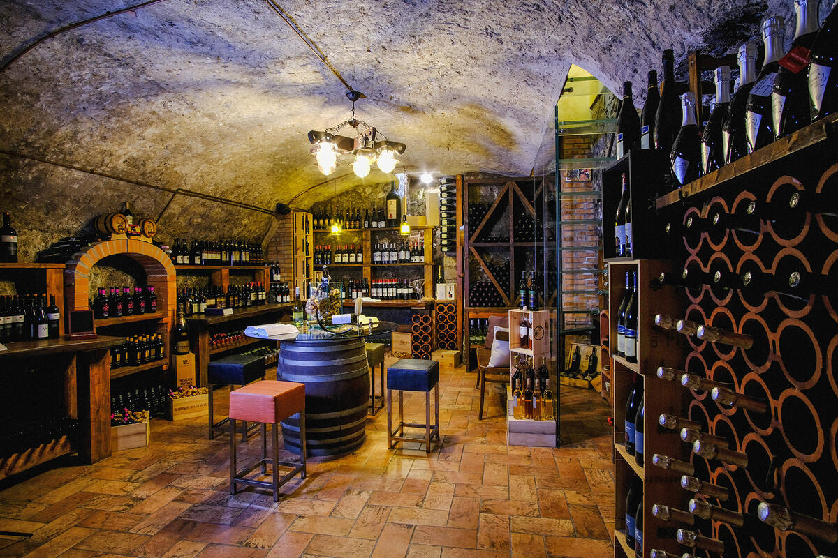 The wine cellar